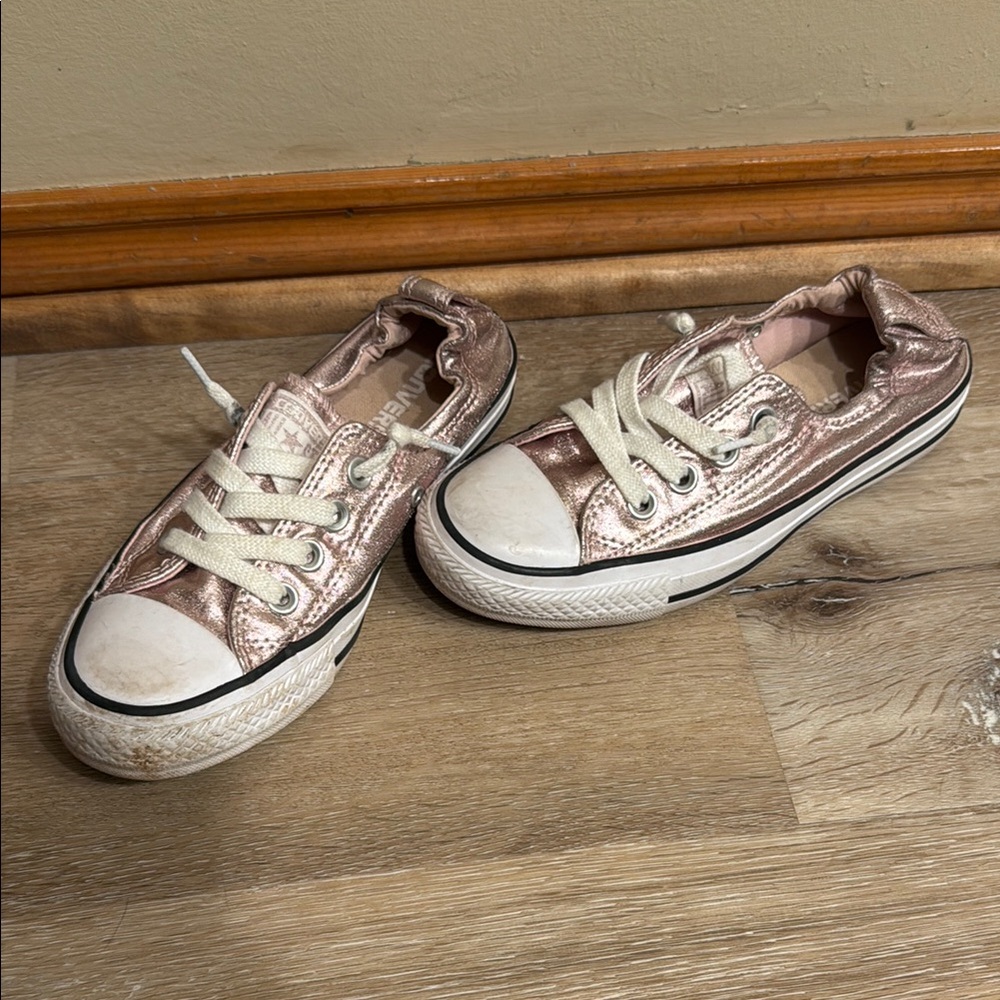 Converse Metallic Rose Gold Sneakers